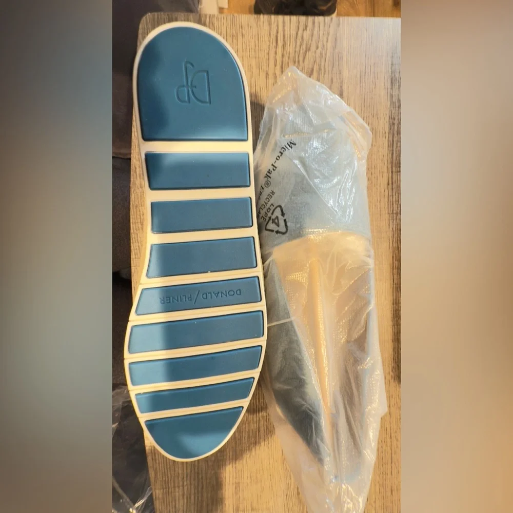 Donald J. Pliner Blue and Tan Espadrilles with Jute Sole